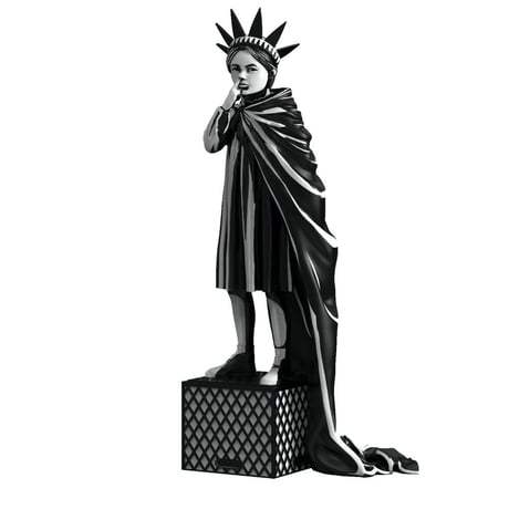 Banksy's Liberty Girl by Brandalised