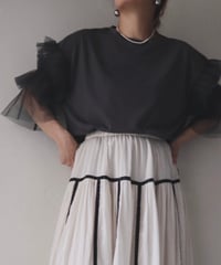 チュールフリルTシャツ