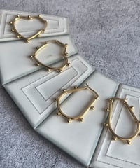 粒々フープピアス【ステンレス】