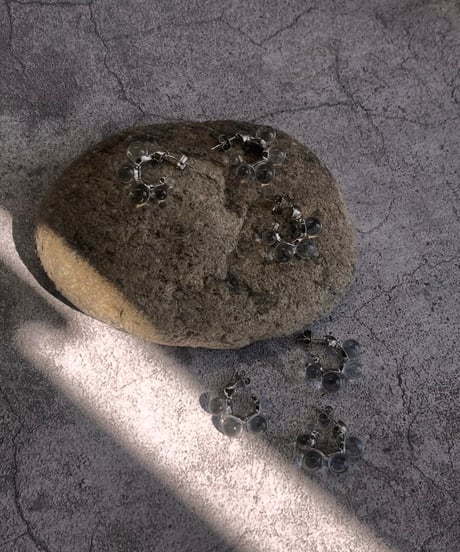クリアミニフープピアス