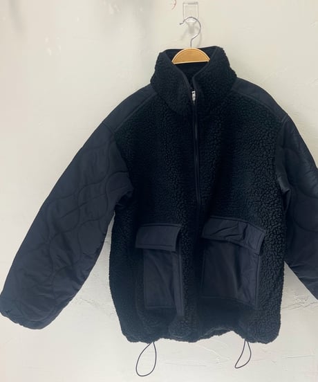 ナイロン×ボア切替ブルゾン