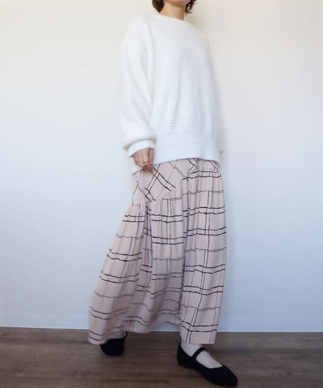 チェックティアードスカート