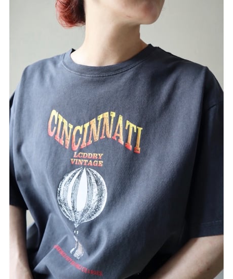 ピグメントプリントtシャツ