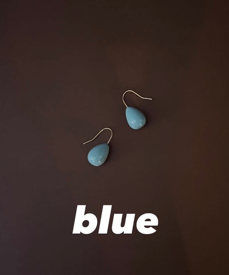 エナメルドロップピアス