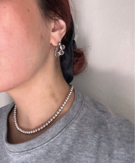 クリアミニフープピアス