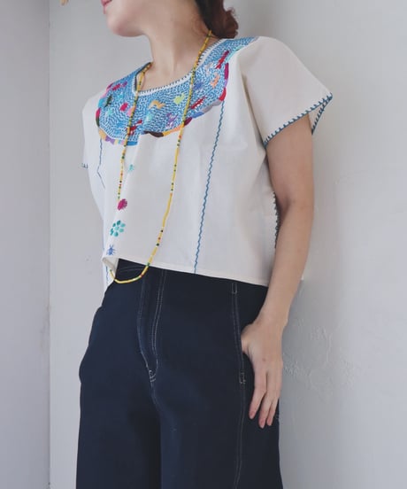 【Mexico】刺繍トップス