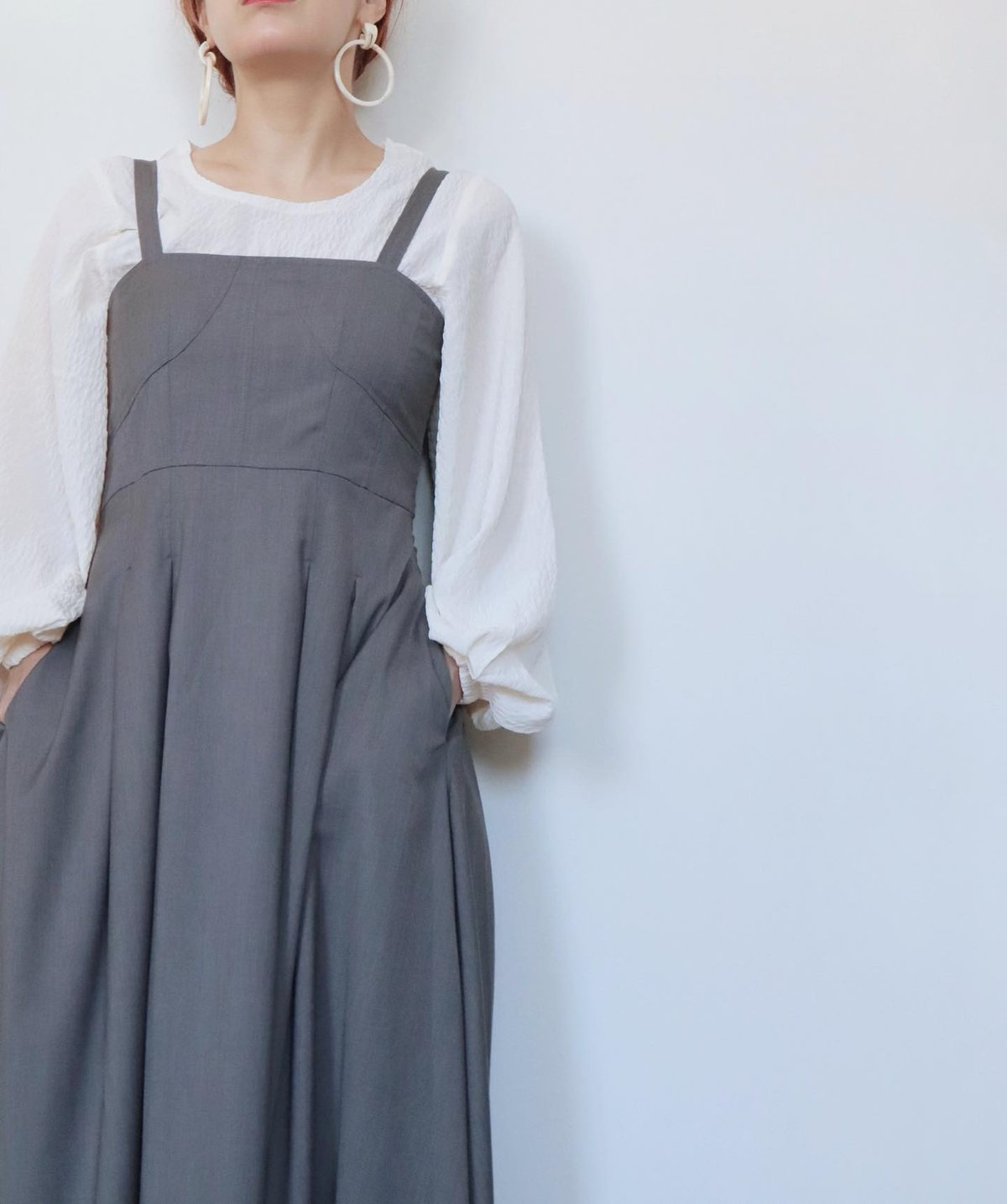 胸元切り替えワンピース | bongout-online 