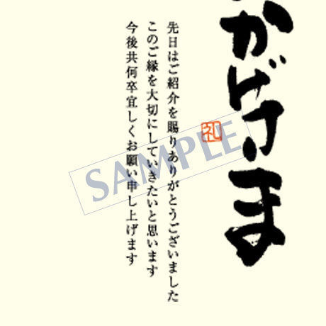 メッセージカード　出会い・感謝・お祝い・ご挨拶　06-0161　1セット（10枚）