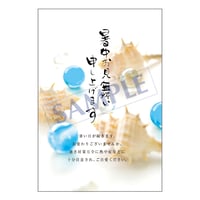 メッセージカード／暑中見舞い／26-1104／1セット（10枚）