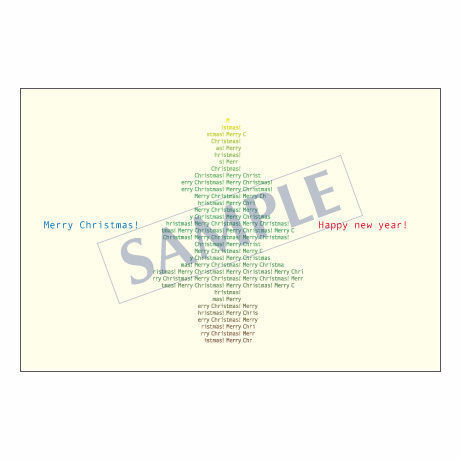 メッセージカード クリスマス 08-0364 1セット（10枚）