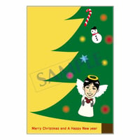 メッセージカード クリスマス  08-0366（似顔絵ver） 1セット（30枚）