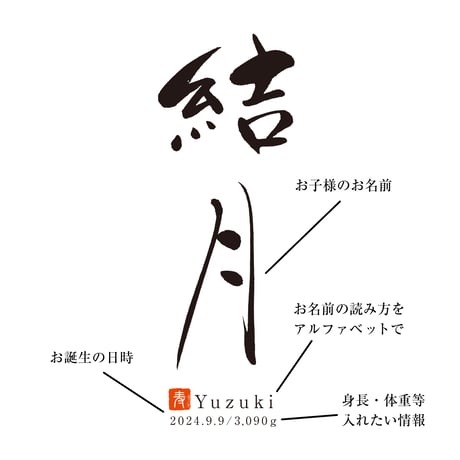 命名フレーム アクリルクリア （フラワー）