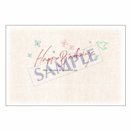 メッセージカード　バースデー　10-0465　1セット（10枚）