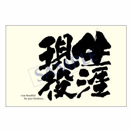 メッセージカード　出会い・感謝・お祝い・ご挨拶　03-0046　1セット（10枚）