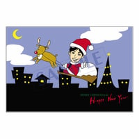 メッセージカード クリスマス 07-0240（似顔絵ver） 1セット（30枚）