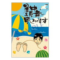 メッセージカード／季節の便り／14-0722（似顔絵ver）／1セット（10枚）