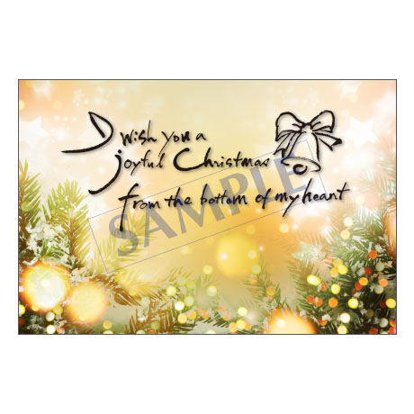 メッセージカード／クリスマスカード／23-1042／1セット（10枚）