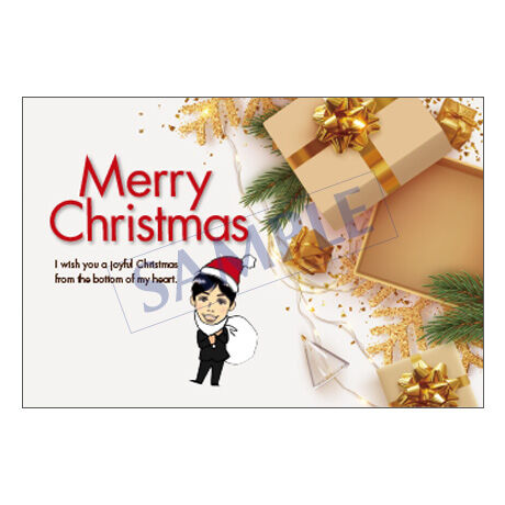 メッセージカード／クリスマスカード／21-0989／1セット（10枚）