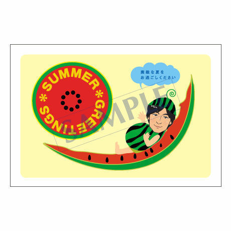 メッセージカード／季節の便り／14-0711（似顔絵ver）／1セット（10枚）