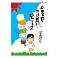 メッセージカード／季節の便り／15-0753（似顔絵ver）／1セット（10枚）