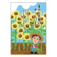 メッセージカード／暑中見舞い／21-0978／1セット（10枚）