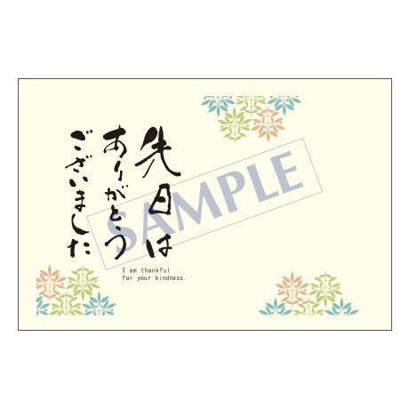 メッセージカード　出会い・感謝・お祝い・ご挨拶　10-0440　1セット（10枚）