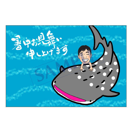 メッセージカード 季節の便り 16-0761（似顔絵ver） 1セット（10枚）