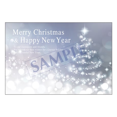 メッセージカード／クリスマスカード／23-1053／1セット（10枚）