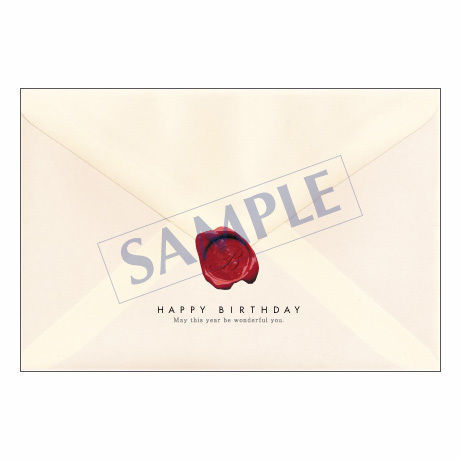 メッセージカード　バースデー　08-0350　1セット（10枚）