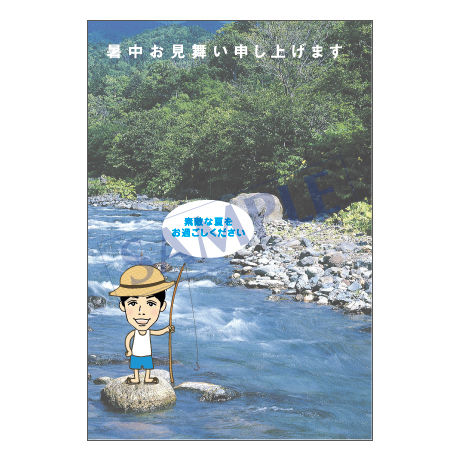 メッセージカード／季節の便り／09-0414（似顔絵ver）／1セット（10枚）
