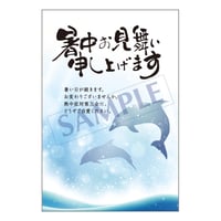 メッセージカード／暑中見舞い／25-1087／1セット（10枚）