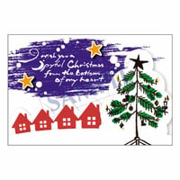 メッセージカード クリスマス 12-0613 1セット（10枚）