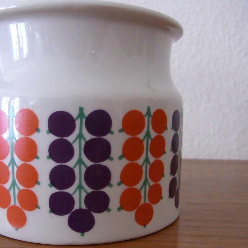 ARABIA｜Pomona｜ジャムポット(大)（ブルーベリー）｜KT-0010 ARABIA｜Pomona｜ジャムポット(大)（ブルーベリー）｜KT-0010