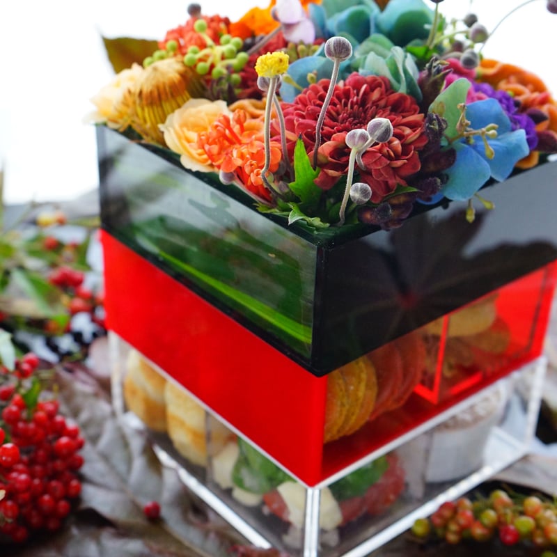 OJU お重・赤（本体のみ） | mas/mas