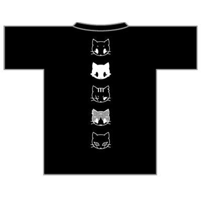 neconeco（ネコネコ）ブラック | Tシャツジャパン