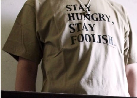 STAY HUNGRY,STAY FOOLISH. カーキ