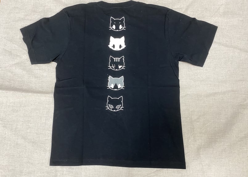 ＊neco＊ neconeco（ネコネコ）ブラック | Tシャツジャパン