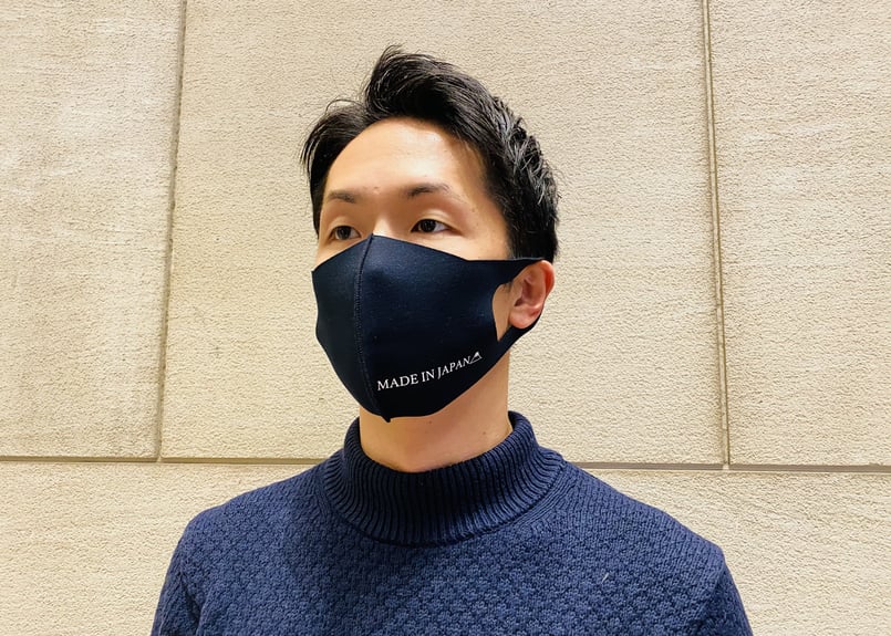 日本製【MADE IN JAPAN マスク】ネイビー | Tシャツジャパン