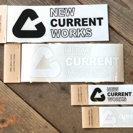 NEW CURRENT WORKS LOGO cutting sticker【Lサイズ】