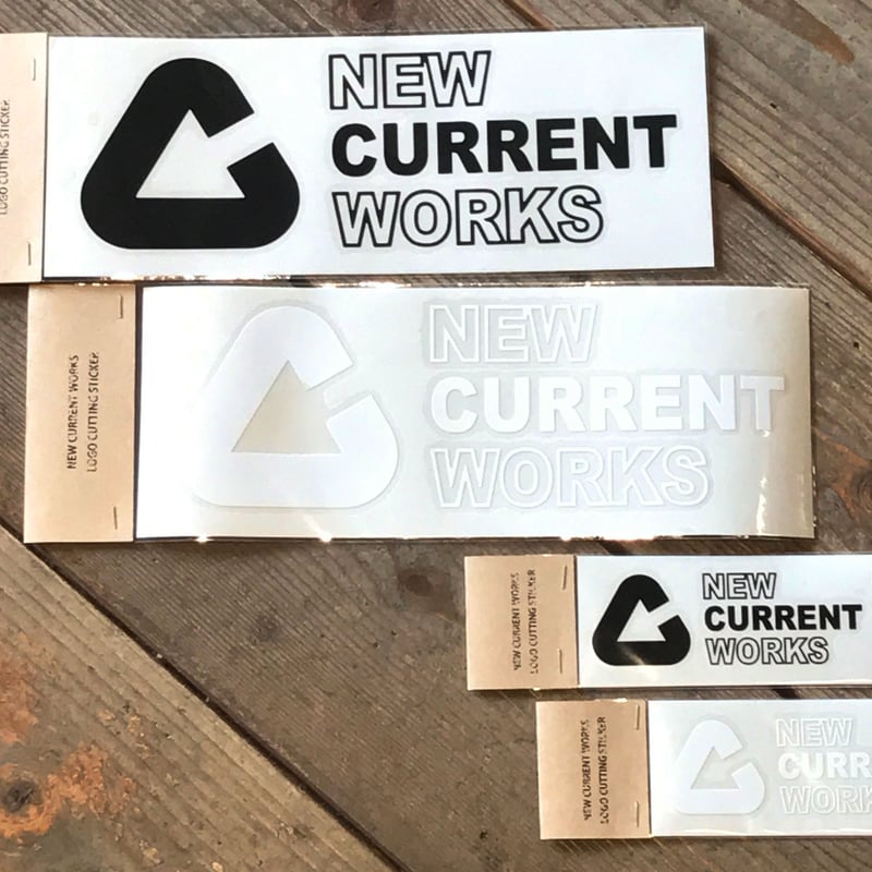 NEW CURRENT WORKS LOGO cutting sticker【Lサイズ】 |
