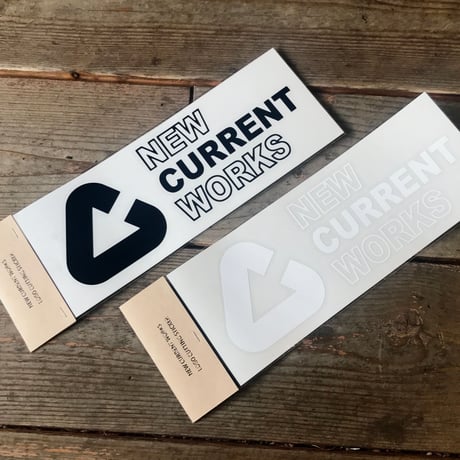 NEW CURRENT WORKS LOGO cutting sticker【Lサイズ】