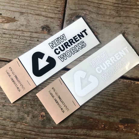 NEW CURRENT WORKS LOGO cutting sticker【Sサイズ】
