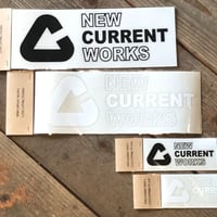 NEW CURRENT WORKS LOGO cutting sticker【Sサイズ】