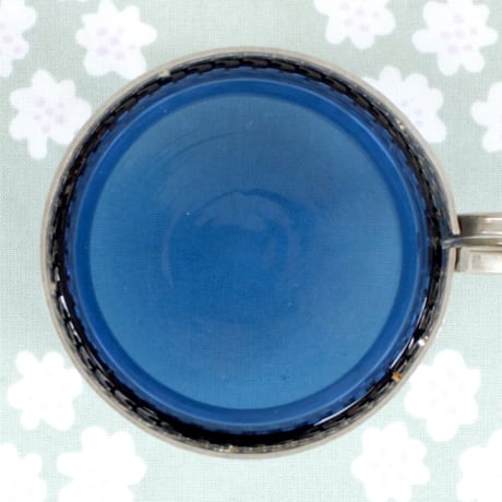 イッタラ Iittala　ツァイッカ　ホルダー付きグラス（ブルー×シルバー）