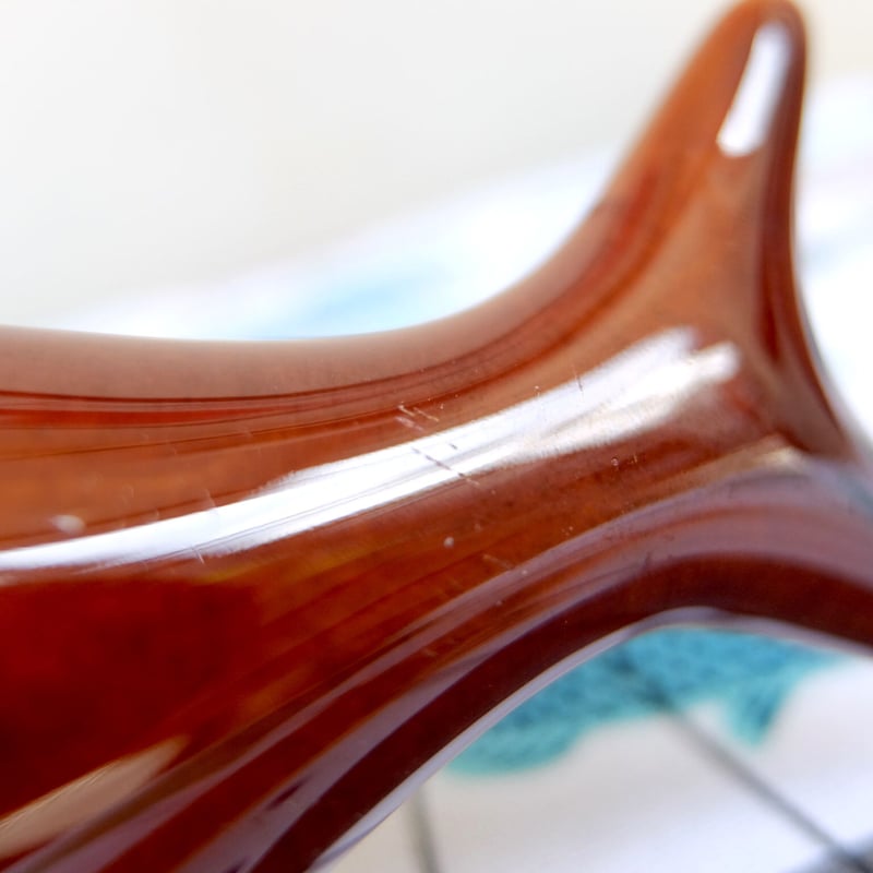 スティグ・リンドベリ Stig Lindberg フラーデン 魚プレート（ブラウン