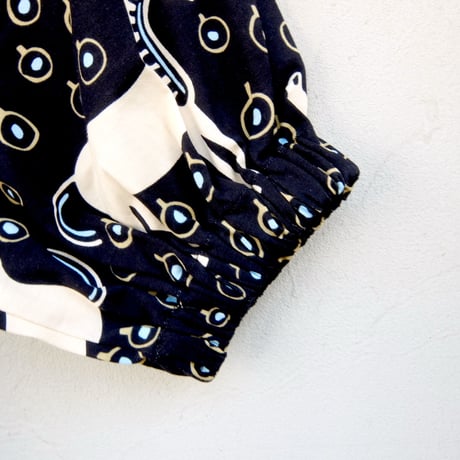 マリメッコ marimekko　＜Musta Tamma＞七分袖トップス　日本限定　大きなサイズ
