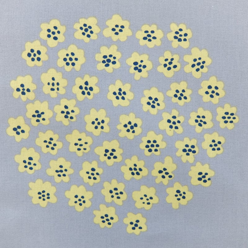 ◉marimekko◉グレーPUKETTI３個セット◉ マリメッコ marimekko ＜Puketti＞ファブリック（グレー×イエロー）50