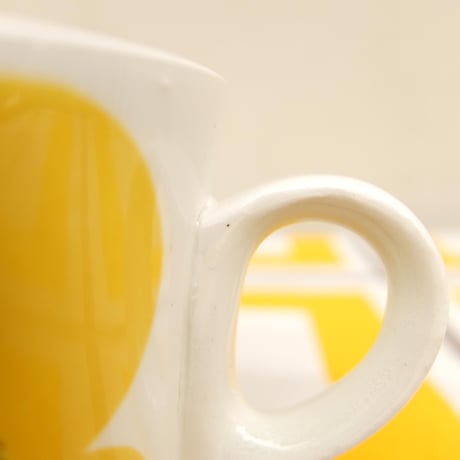 ARABIA アラビア　アウリンコ　コーヒーカップ＆ソーサー（イエロー）