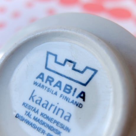 ARABIA アラビア　カーリナ　コーヒーカップ＆ソーサー