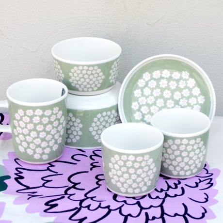 マリメッコ marimekko　＜Puketti＞ボウル(M)（グリーン）日本限定